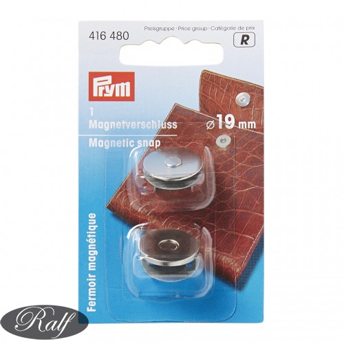 Inchizatori magnetice geanta 19mm argintii - Prym 416480